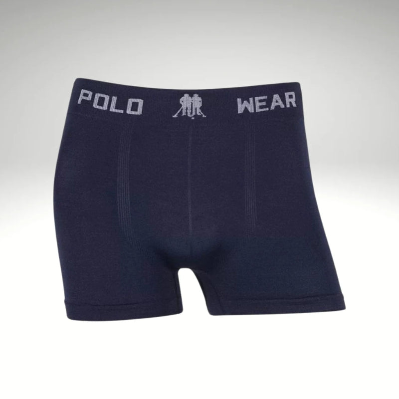 Kit 3 Cuecas Boxer Polo Wear Microfibra Masculina
