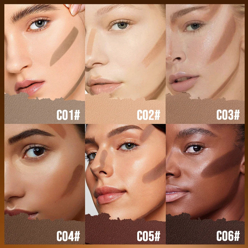 1 peça para cobrir olheiras e marcas de acne, corretivo em bastão, sombra corporal, sombra para o nariz, contorno em bastão para criar uma maquiagem impecável