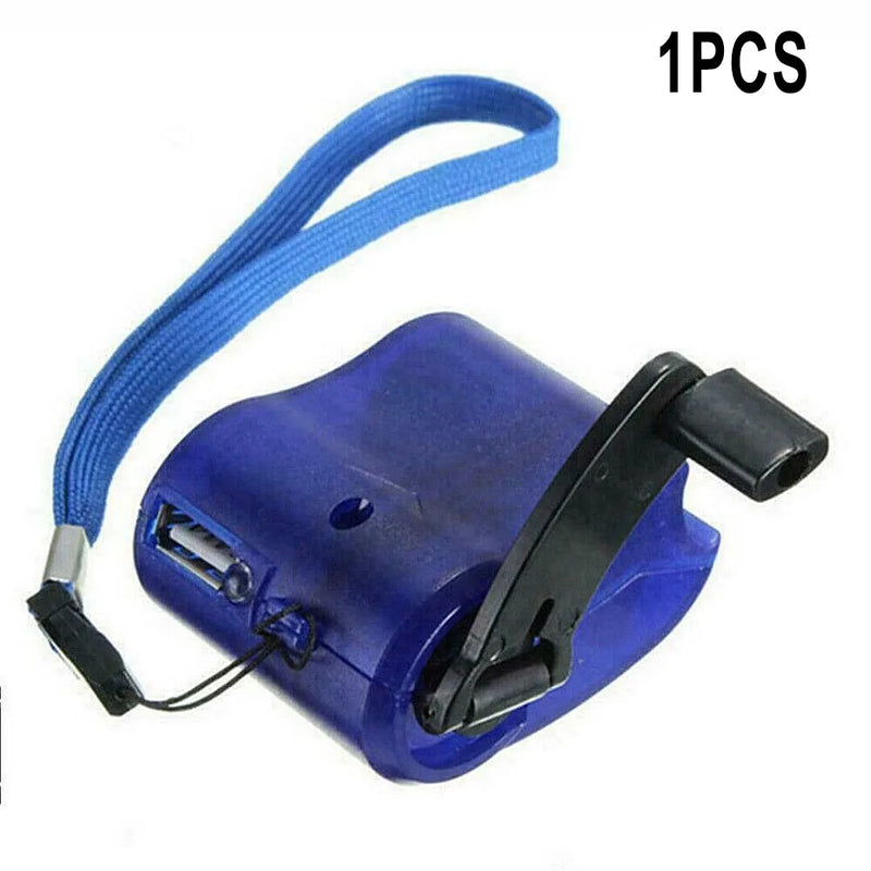 Carregador de manivela USB 1 peça, gerador manual, dínamo móvel, carregador de emergência, ferramenta portátil para atividades ao ar livre