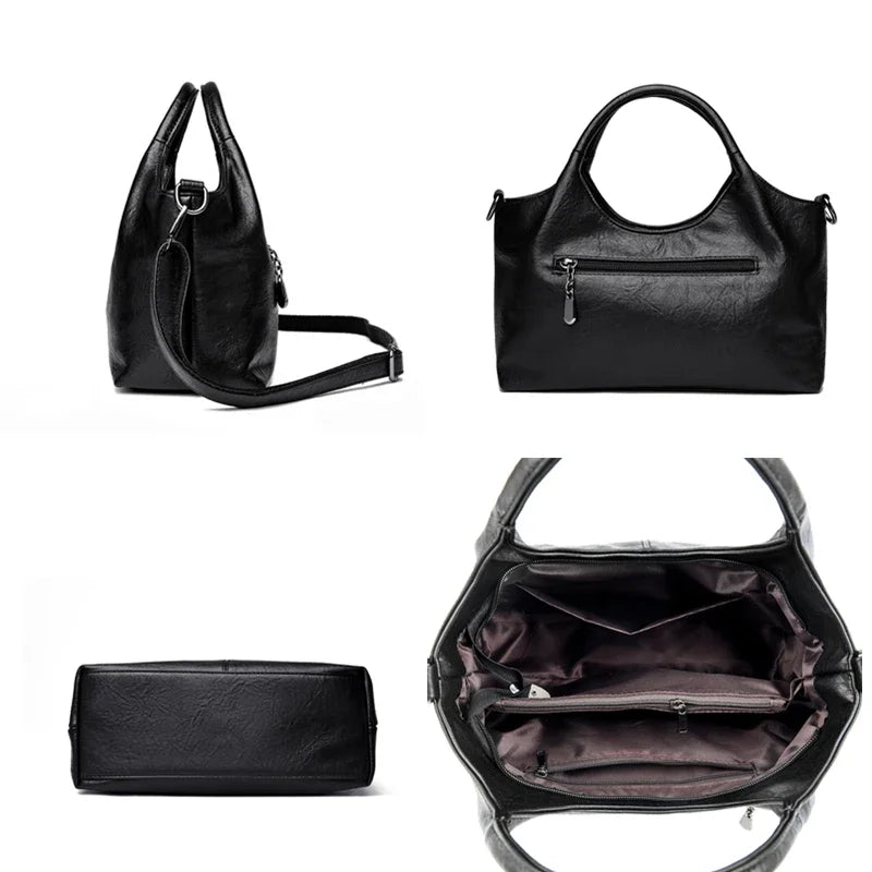 Bolsa feminina de couro de luxo, designer de moda, bolsa transversal de ombro para mulheres, bolsas femininas de marca de alta qualidade, novas