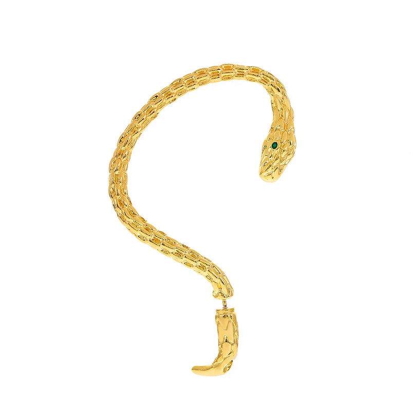 New Fashion Trend Unique Design Elegant Exquisite Light Luxury Exaggerated Serpentine Earrings Female Jewelry Party Senior Gift