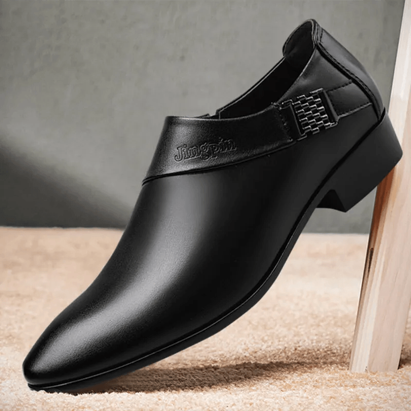 Luxury Men Leather Shoes Formal Dress Shoes for Male Plus Size Party Wedding Office Work Shoes Slip on Business Casual Oxfords - CRAVO ROSE