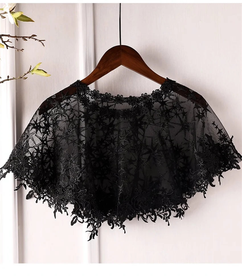 Bolero elegante feminino com renda, acessórios, capas xale elegantes para festa, casacos de proteção solar, pulôveres 2349