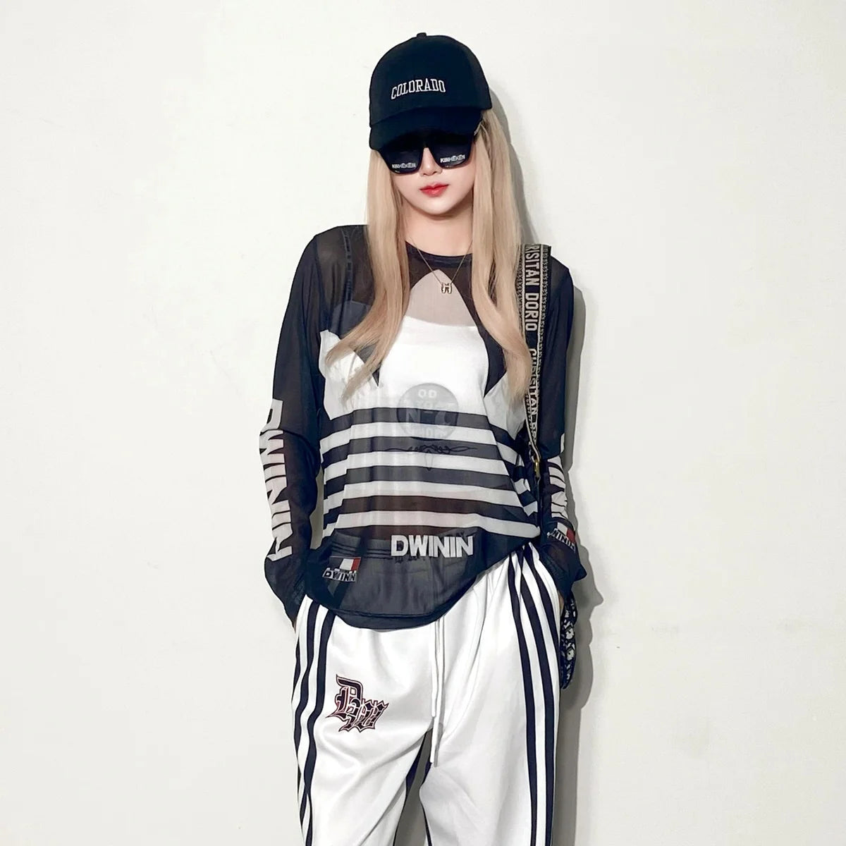 Summer Mesh Base Shirt Women's Sunshade Cover up Printed Thin Long Sleeve T-Shirt Casual Loose Fit Polyester Fiber