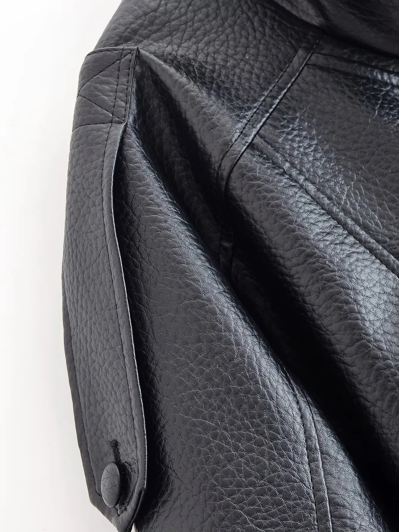 HH Women Autumn Elegant Street Style Coats Woman Asymmetric Button Pocket Long Sleeves Black Loose Zipper Slim Jackets