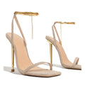 Bombas Mulheres Sandálias De Salto Quadrado Slingbacks Mulheres Sexy Salto Alto Vestido Festa Salto Fino Sandálias