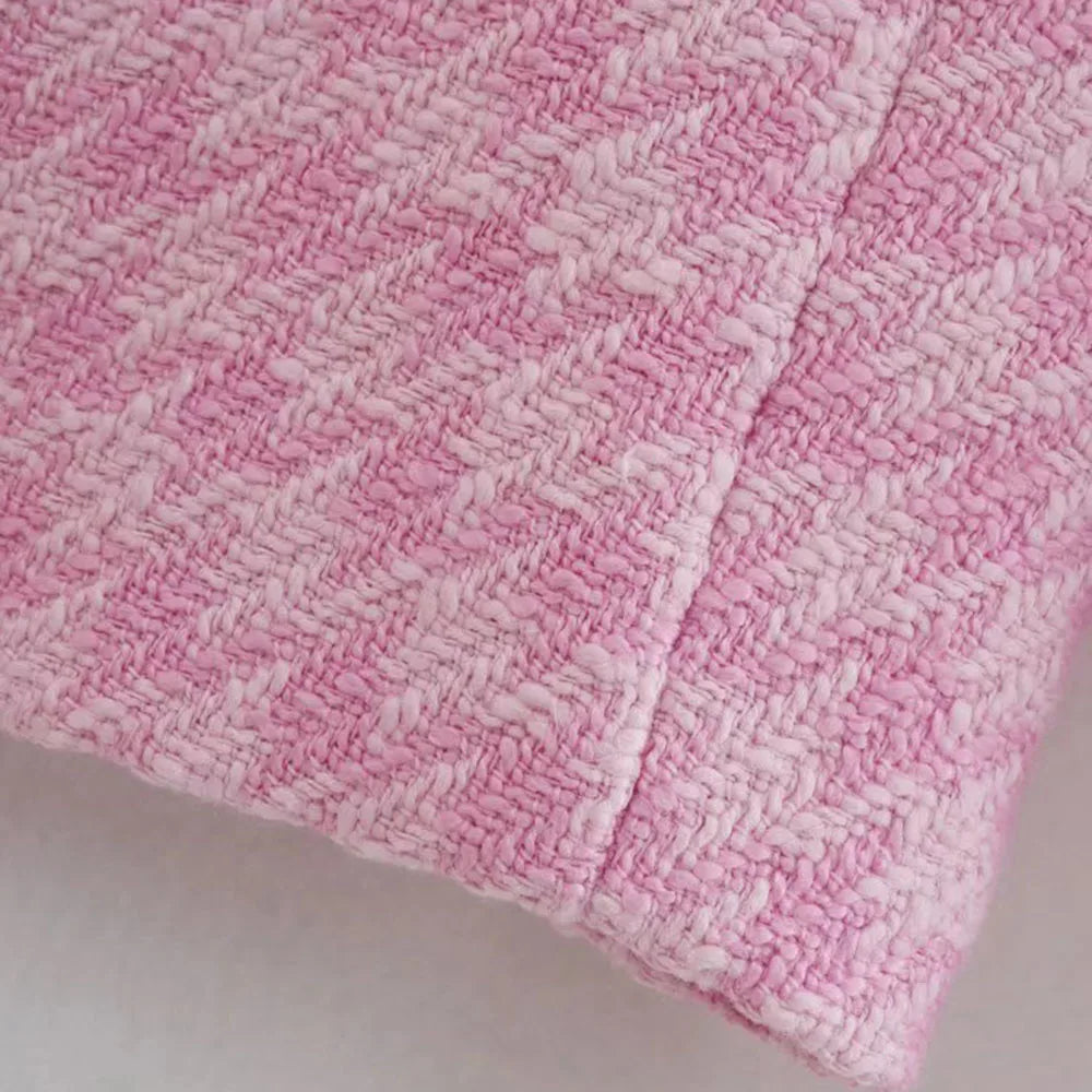 Conjunto de 2 peças de tweed Klacwaya, blazer chique, terno feminino, shorts, terno com shorts para mulheres, ternos femininos