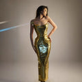 Evening Prom Gowns Birthday Celebrate Dresses Women Photo Shoot Wear Nightclub Stage Costume Sexy Sparkly Sequin Long Dress