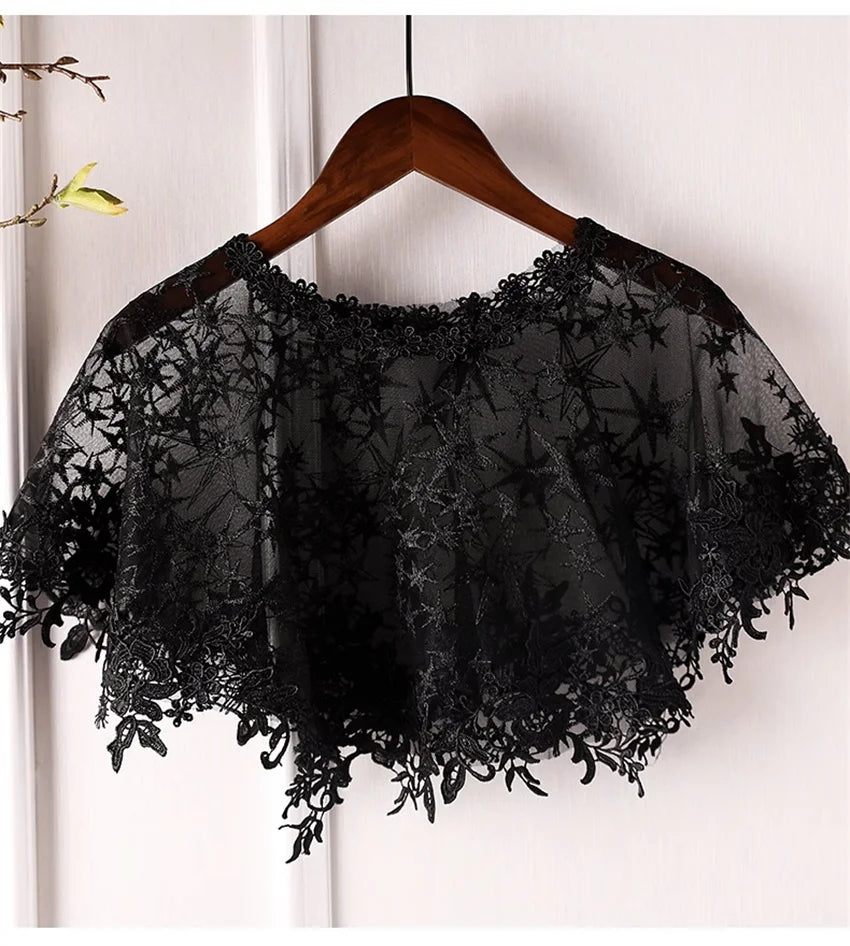 Bolero elegante feminino com renda, acessórios, capas xale elegantes para festa, casacos de proteção solar, pulôveres 2349
