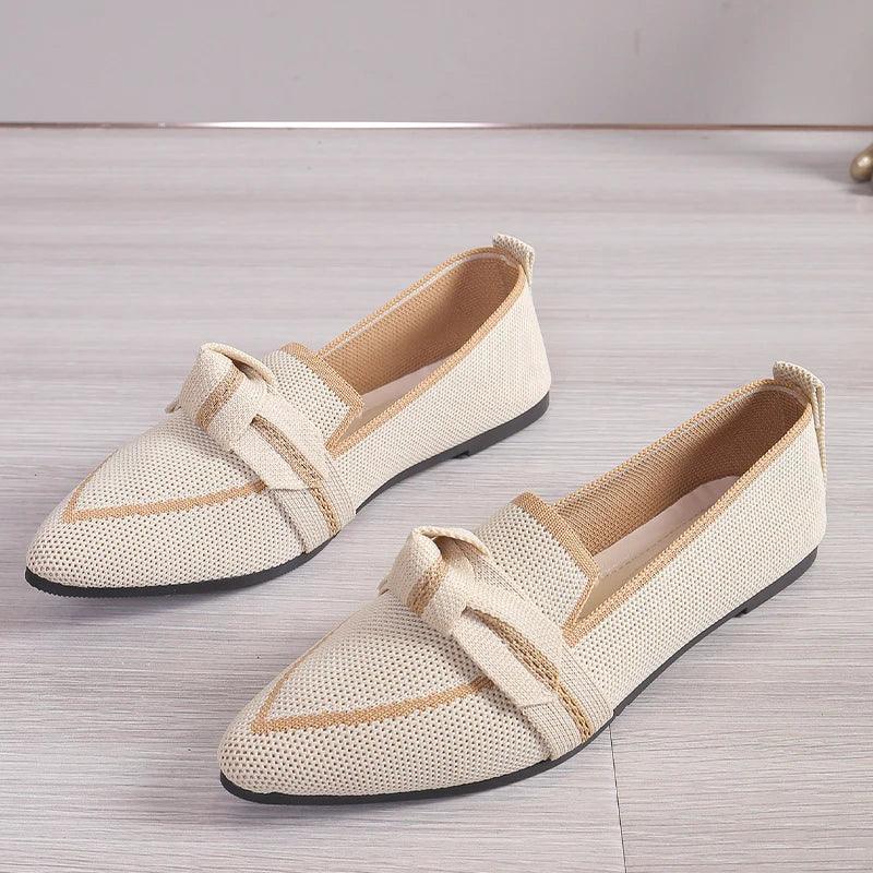 Women's Shoes Loafers Ballet Flats Pointed Toe Barefoot Slip-on Sandals Casual Low Heel Luxury Brand Woman Shoe New in Butterfly - CRAVO ROSE