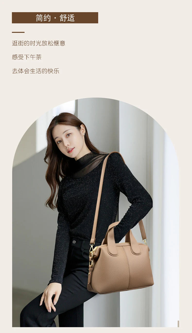 Bolsa feminina de couro de luxo, designer de moda, bolsa transversal de ombro para mulheres, bolsas femininas de marca de alta qualidade, novas