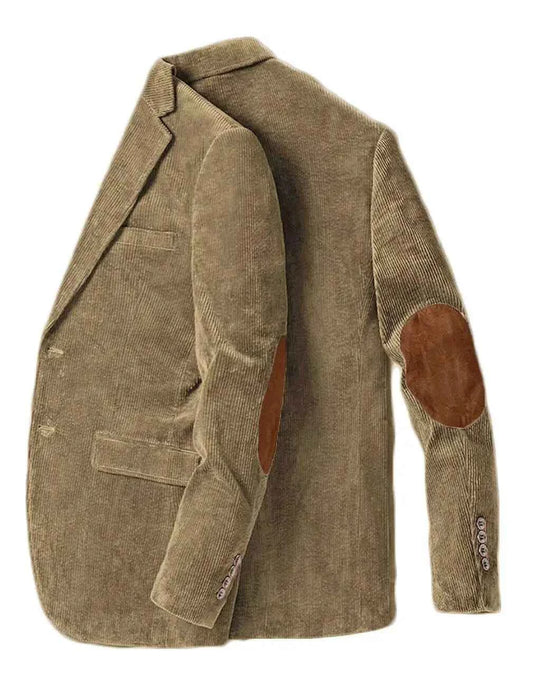 Vintage Corduroy Business Blazer for Men Casual Slim Fit Cotton Jacket Spring Autumn Wear Male Sizes XS-7XL