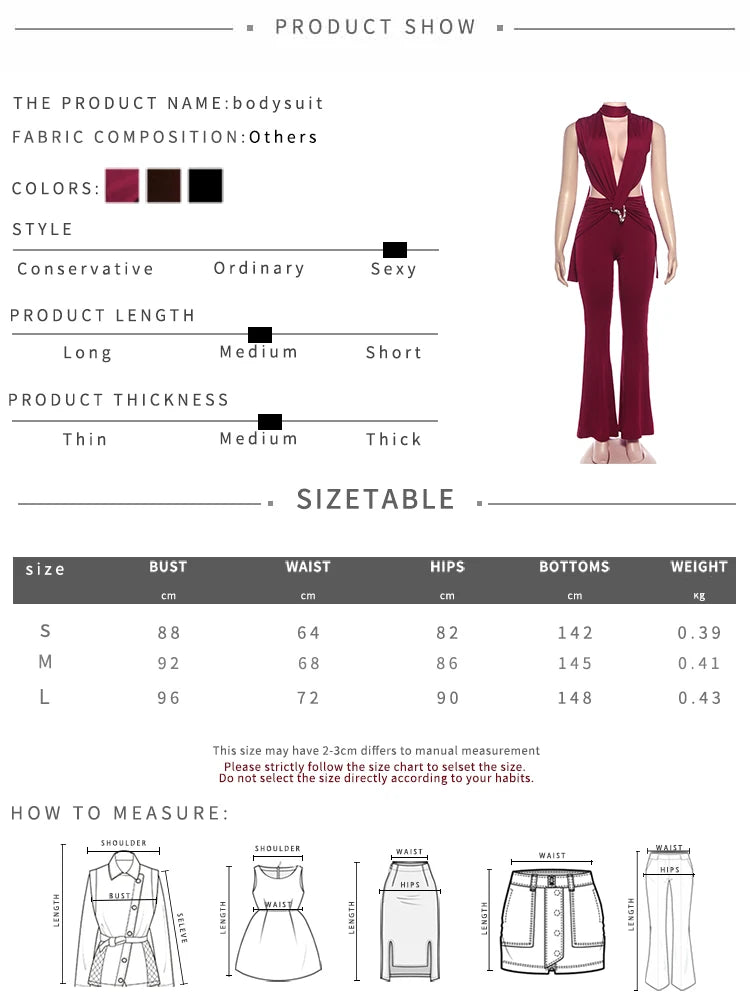 Kliou Sexy Fashion Jumpsuits Woman Deep V-Neck Sleeveless Metal Buckle Ruched Cross Bandage Midnight Prom Party Elegant Overalls