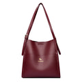 Bolsa de ombro feminina de couro de luxo, bolsa tiracolo fashion com axilas, bolsa carteiro para compras, bolsa grande de capacidade