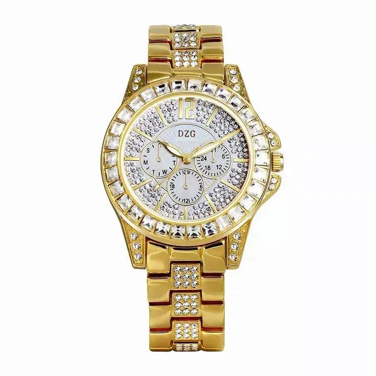 Fashion Women Watch with Diamond Watch Ladies Top Luxury Brand Ladies Casual Women's Bracelet Crystal Watches Relogio Feminino - CRAVO ROSE