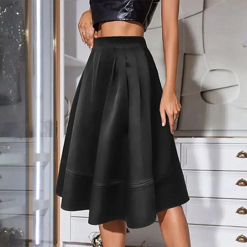 Skirts For Women 2024 Summer Spring Brand Black Skirt Slim Fit High Quality Zipper Vintage Fashion Outdoor Clothes Female - CRAVO ROSE