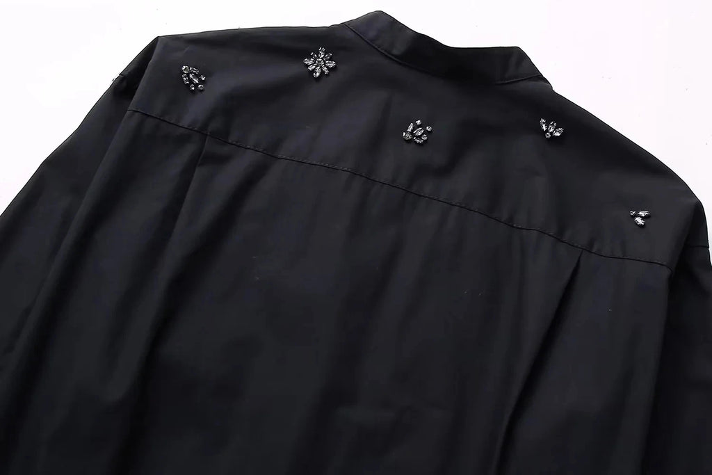 Blusas brancas elegantes da moda primavera 2025, blusas com lapela vazada, camisa slim feminina, casual, streetwear, blusa feminina para escritório