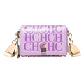 CH Fashion Design Model Metal Accessories Buckle Women's Shoulder Bag Luxury Brand 2024 Fashion Solid Colour Printed Head Bag