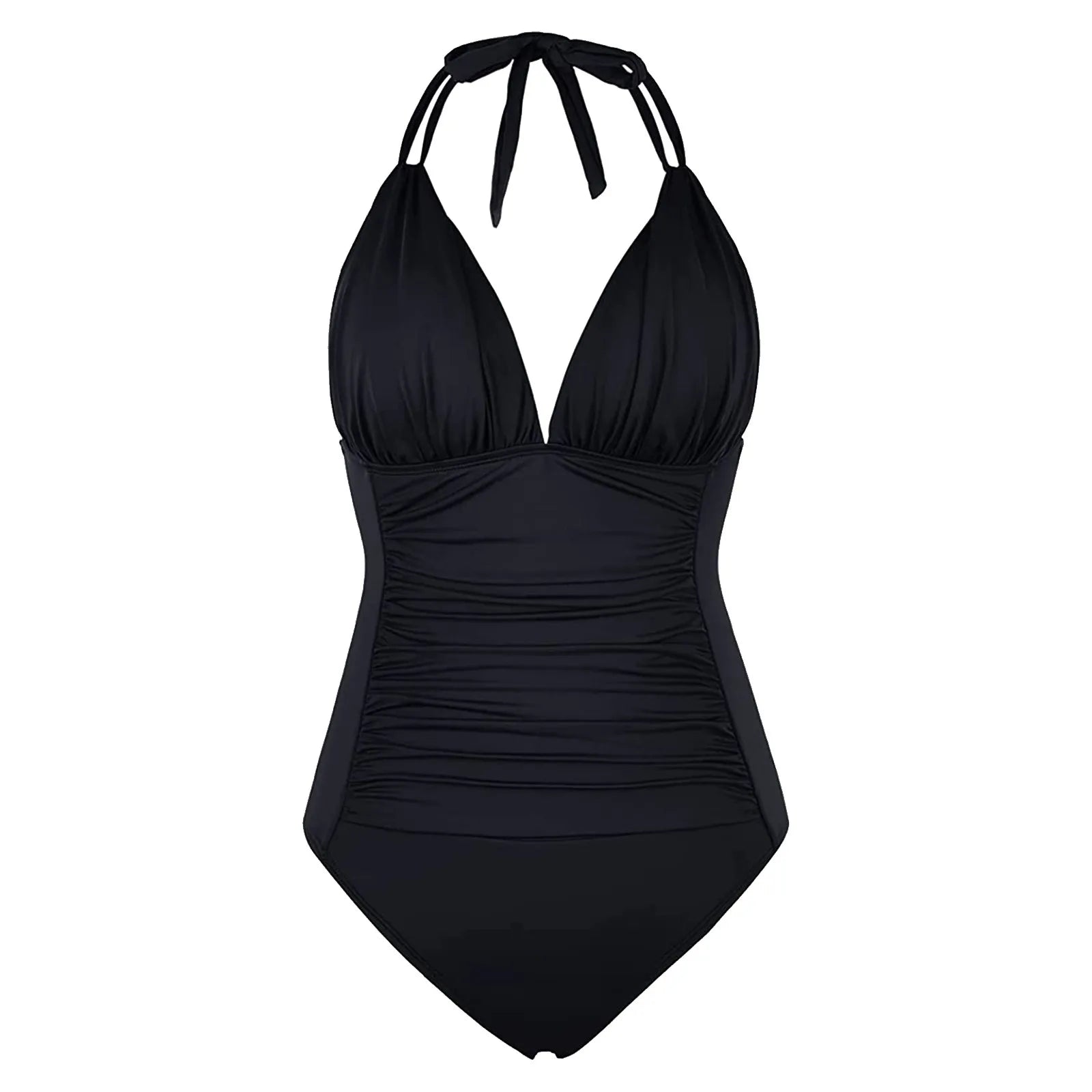 Women's One-piece With Chest Pad Without Steel Bra Swimsuit Solid Color   Swimsuit купальник женский nuevo en conjuntos a juego