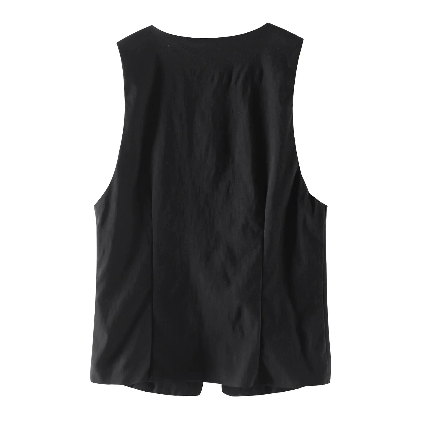 HH Women Elegant Lace Up V-Neck Waistcoat Sleeveless Tie Front Slim Vest Casual Office Wear Retro Y2K Street Fashion Chic Top