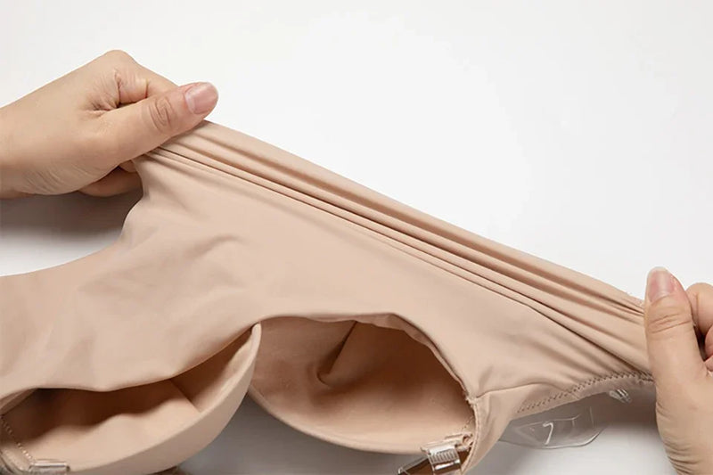 Sutiã modelador de corpo inteiro feminino, sem costas, tanga, modelador invisível, controle de barriga, cintas, bainha, roupa íntima emagrecedora