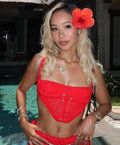 Sexy Knit Crop Tops Skirt Sets Women Sleeveless Backless Sling Tank Long Hip Package Skirts 2025 Holiday Beach 2 Piece Set Lady