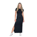 Women's Long Short Sleeve Side Sole Dress - CRAVO ROSE