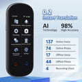 Z2 Instant AI Voice Translator Portátil Tela Sensível Ao Toque De 3,1 Polegadas Tradutor Em Tempo Real Com Gravação De Fotos Para Viagens Aprendizagem Reunião