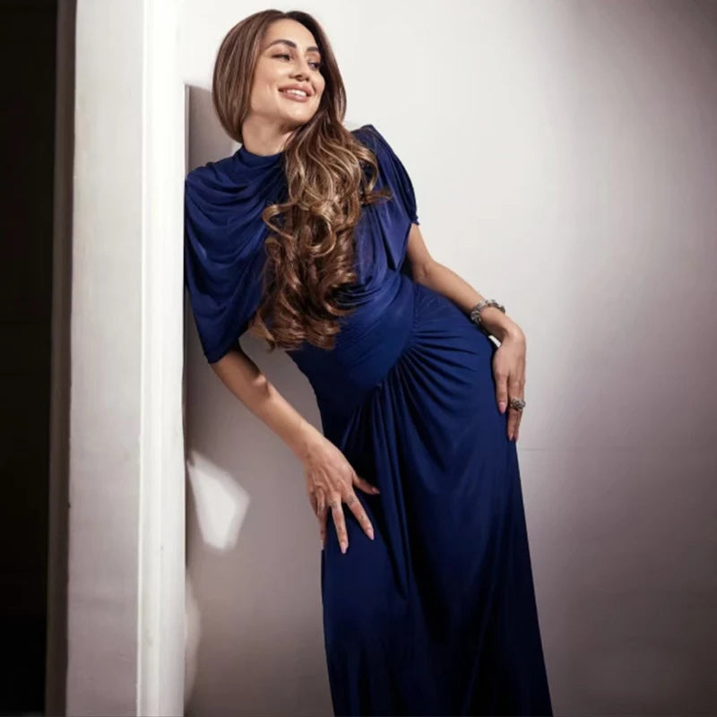 Vestido longo urbano feminino, sexy, plissado, estilo império, sem mangas, assimétrico, vestidos femininos, primavera/verão 2025, robe feminino chique