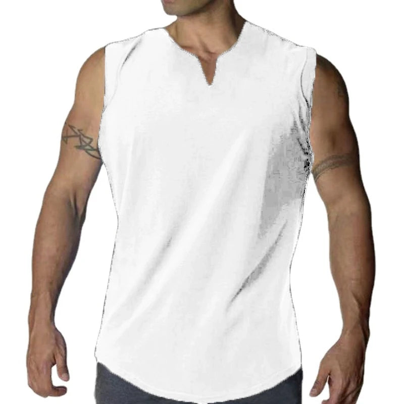 Regatas de ginástica sem mangas, camiseta básica leve, camiseta grande