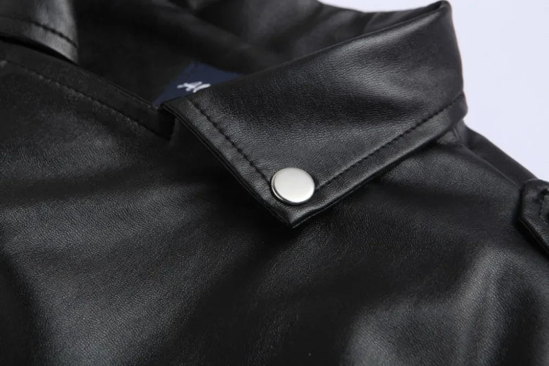 Jaquetas de couro masculinas para motocicleta, zíper oblíquo, slim, nova moda, couro sintético, camurça, casacos casuais, jaquetas de couro 4XL