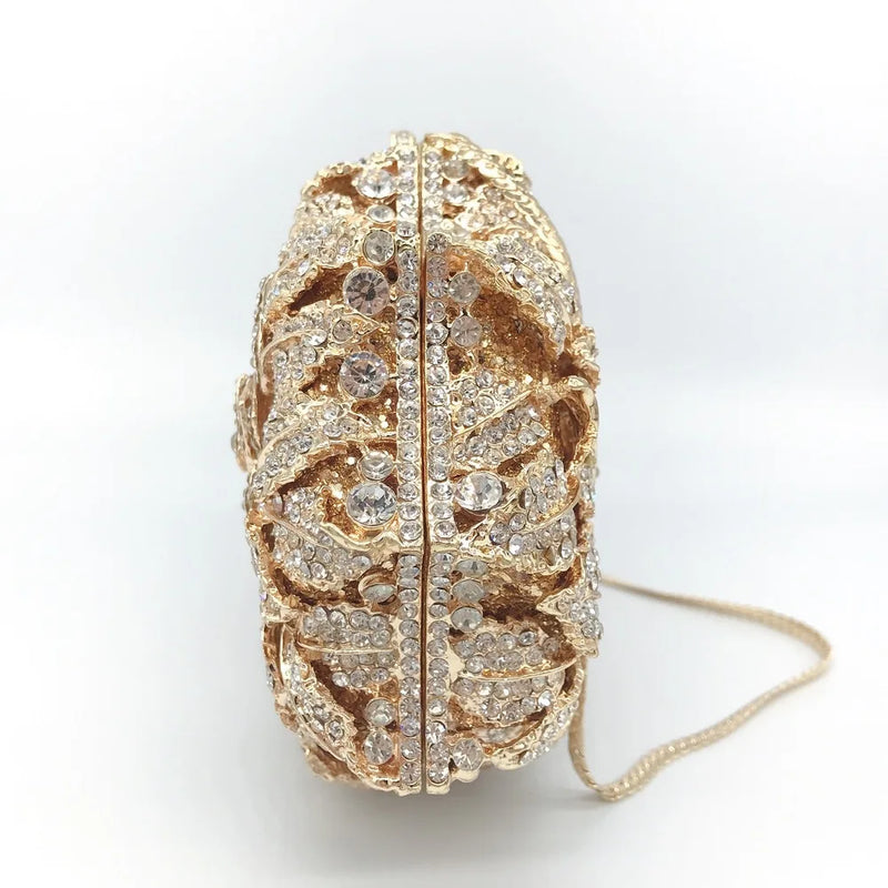 Crystal Wedding Bridal Evening Clutch Purse silvery/Gold Rhinestone Women's Dinner Party Purse Diamond Cocktail Handbags 2025