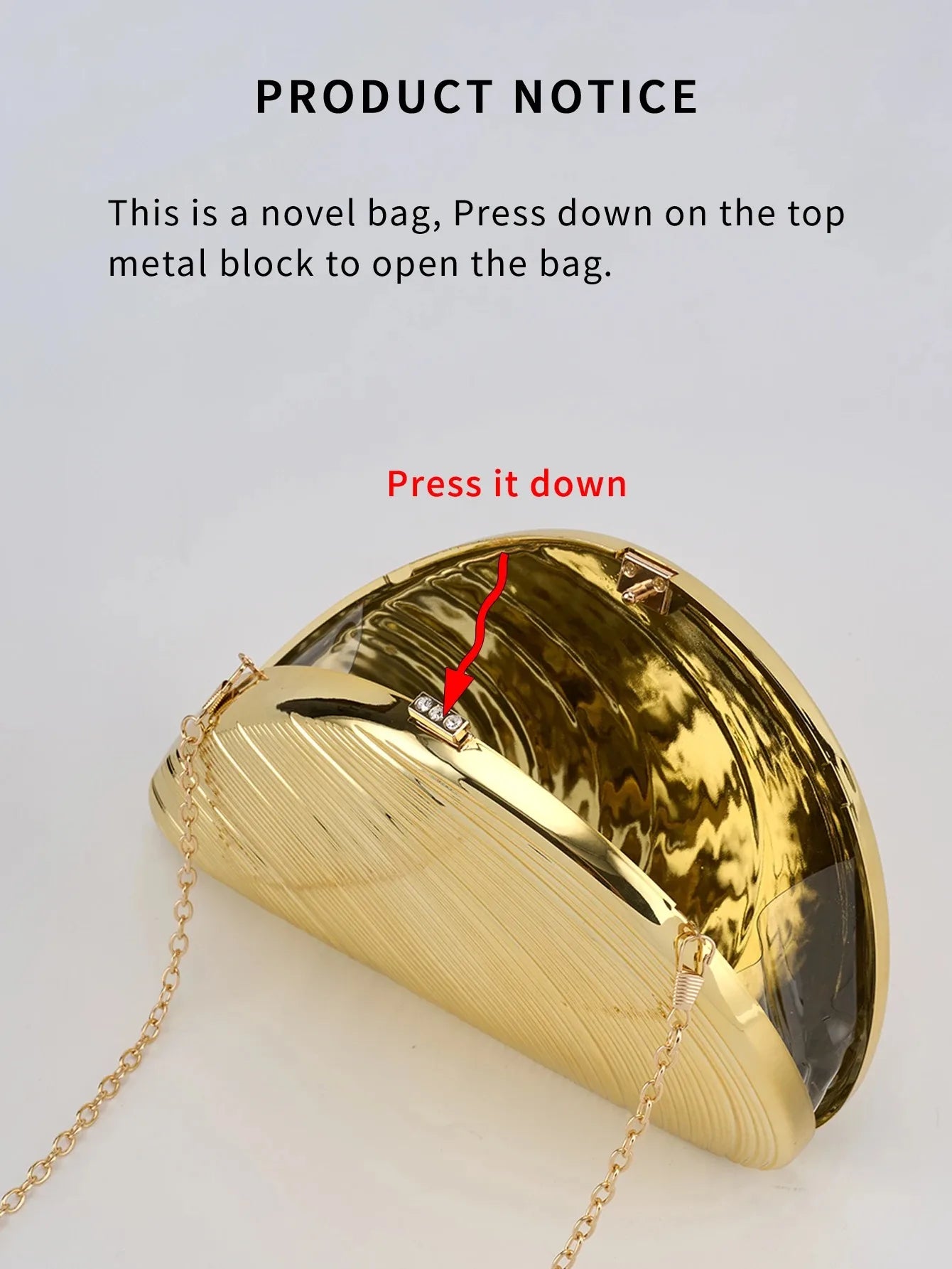 Retro dourado prata metal grande concha saco acrílico novo banquete festa mão com tudo incluído ombro feminino crossbody sacos de noite - CRAVO ROSE