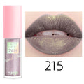 18 cores glitter 1 peça gloss labial de longa duração batom líquido à prova d'água maquiagem óleo labial tonalidade labial bálsamo labial hidratante