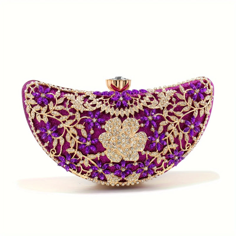 Estilo Bolsas de Strass, Lantejoulas Elegantes , Corrente de Metal Glitter Strass