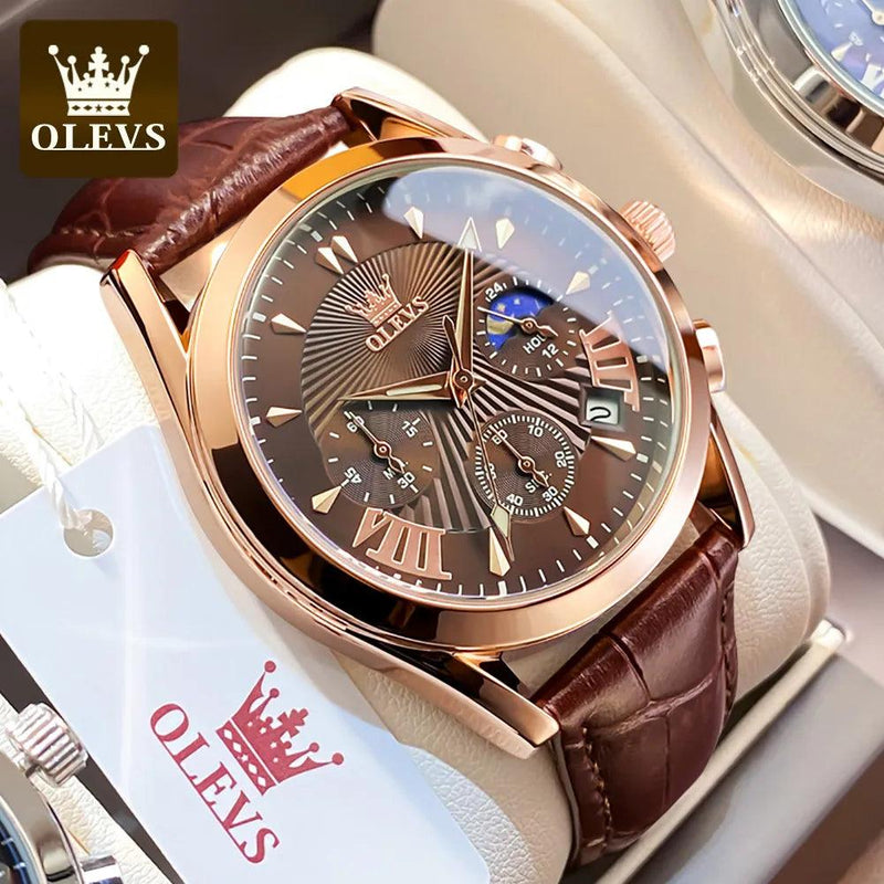 OLEVS Original Luxury Brand Men's Watches High Quality Quartz Watch for Men Fashion Casual Man Wristwatch 2023 New Montre Homme - CRAVO ROSE