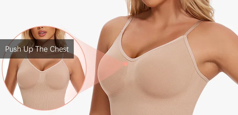 SLIMBELLE Women's Full Body Shaper Bodysuits Tummy Control Butt Lifter Slim Underwear Shapewear Thigh Slimmer Shorts One-Piece