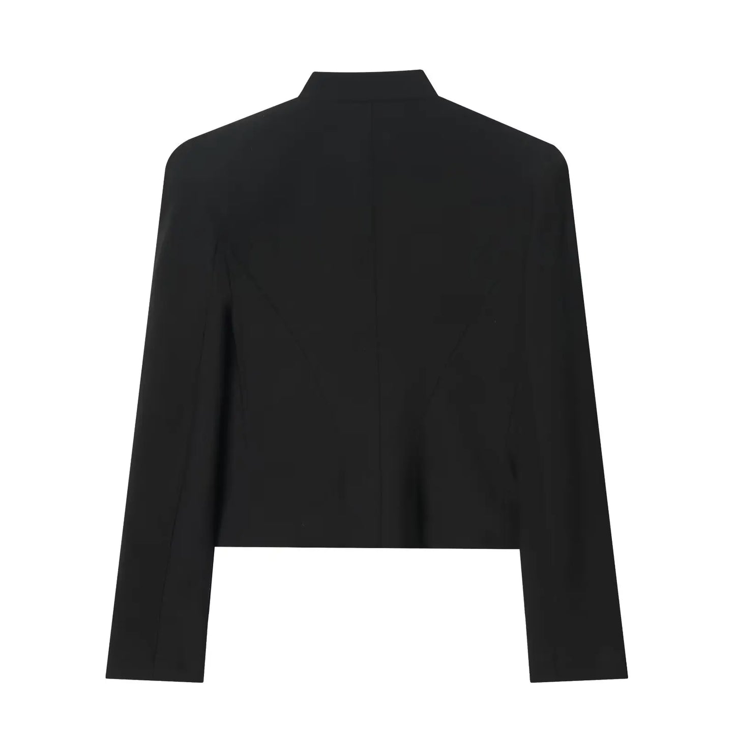 TFAFXY 2026 Spring Women Casual Jacket Thin Sleeve Patchwork Short Coat Female Holiday High Street Crop Top