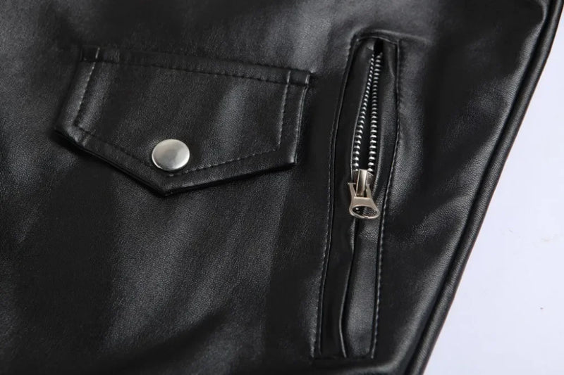 Jaquetas de couro masculinas para motocicleta, zíper oblíquo, slim, nova moda, couro sintético, camurça, casacos casuais, jaquetas de couro 4XL