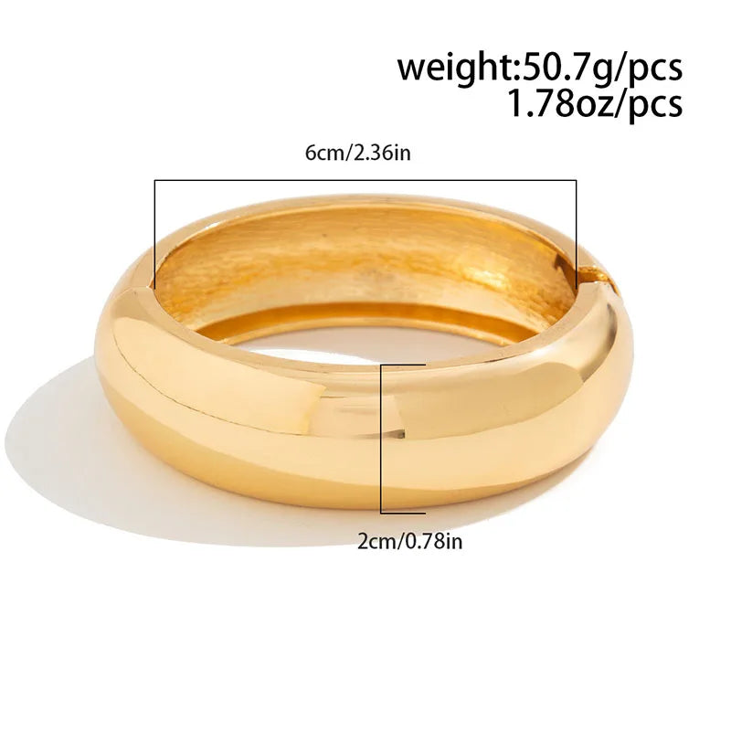 Vintage Irregular Resin Acrylic Chunky Bangles for Women Exaggerated Geometric Metal Charm Bracelets Party Jewelry Gifts