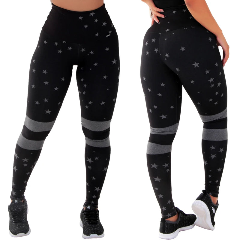 KIT 3 LEGGINGS MESCLES SUBLIMED NOT TRANSPARENT - CRAVO ROSE