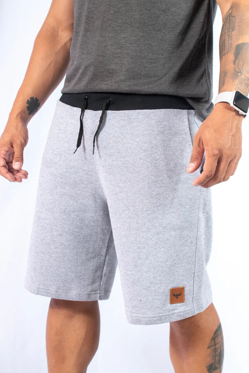 Bermuda Shorts de Moletom Com Amarração 3 pockets Moda Multicolor Várias Cores