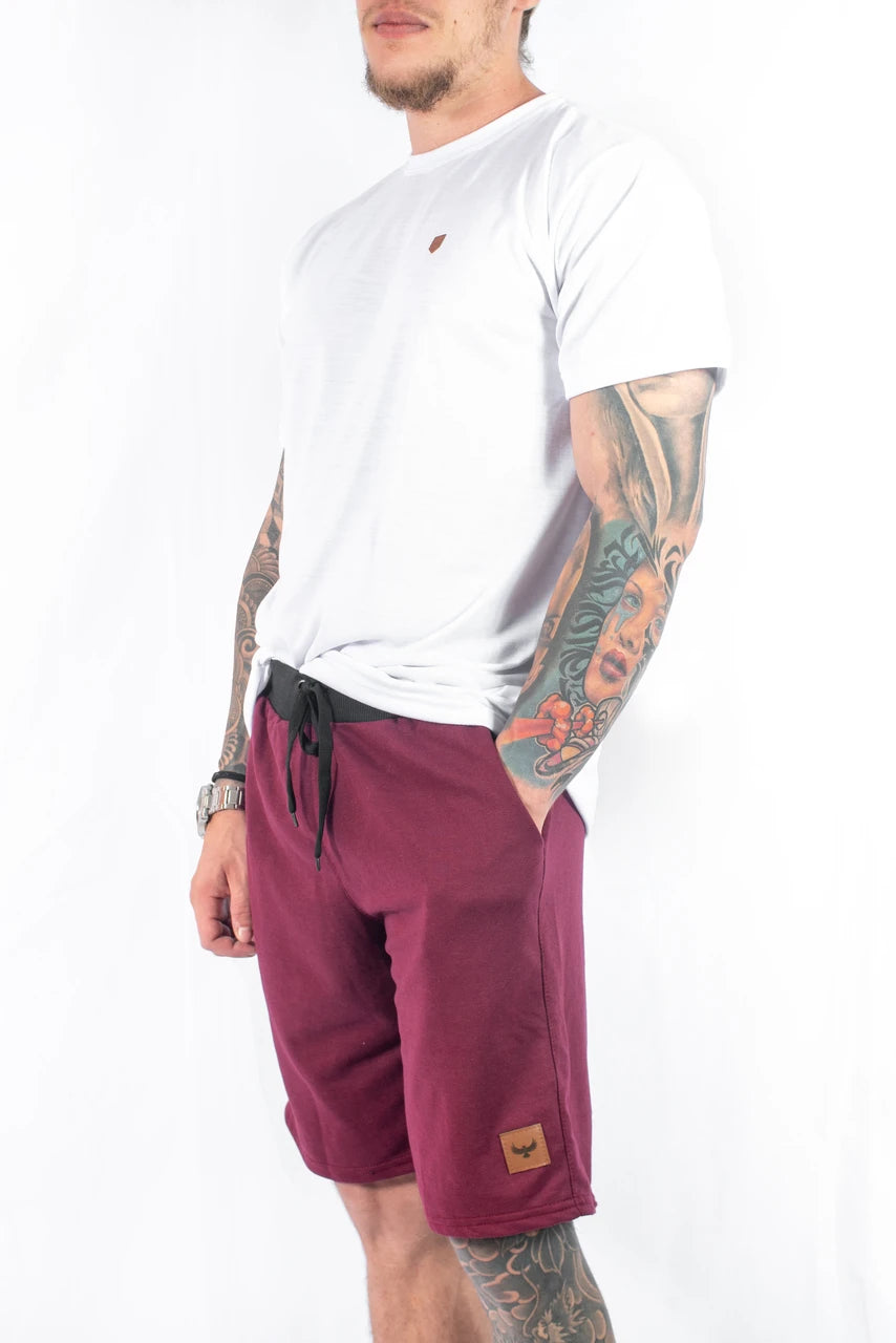 Bermuda Shorts de Moletom Com Amarração 3 pockets Moda Multicolor Várias Cores