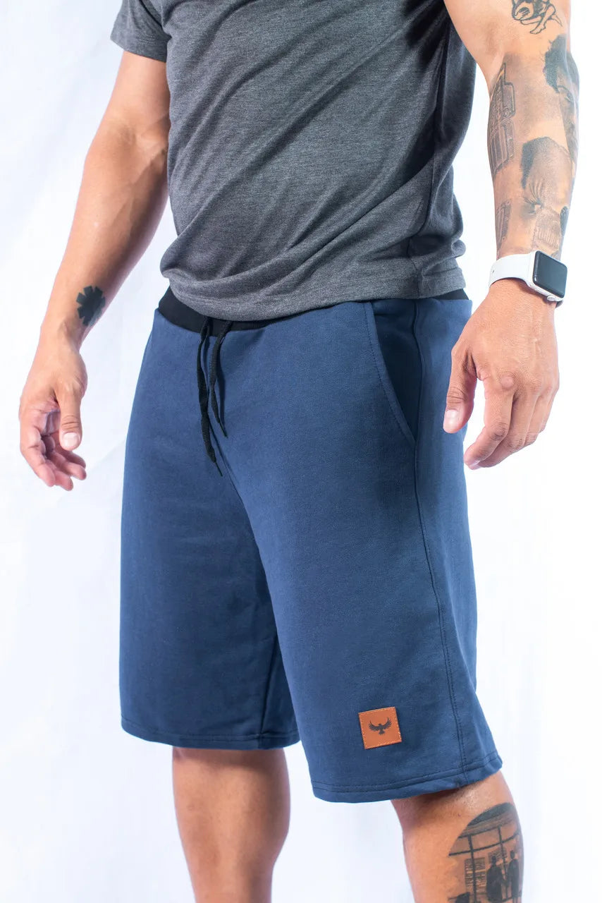 Bermuda Shorts de Moletom Com Amarração 3 pockets Moda Multicolor Várias Cores