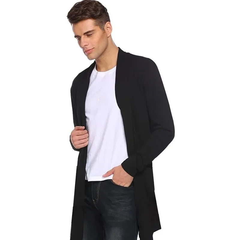 Blusa Moleton Masculina Cardigan Sobretudo Casaco De Frio
