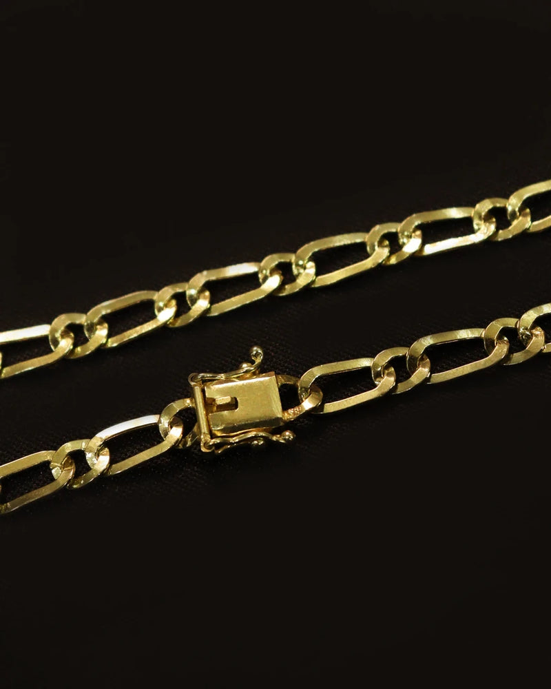 GRUMET 1X1 LAMINATED 6MM Identical to 18K Gold Old Coin Bracelet (Eternal Guarantee in Color) Does not peel, does not darken